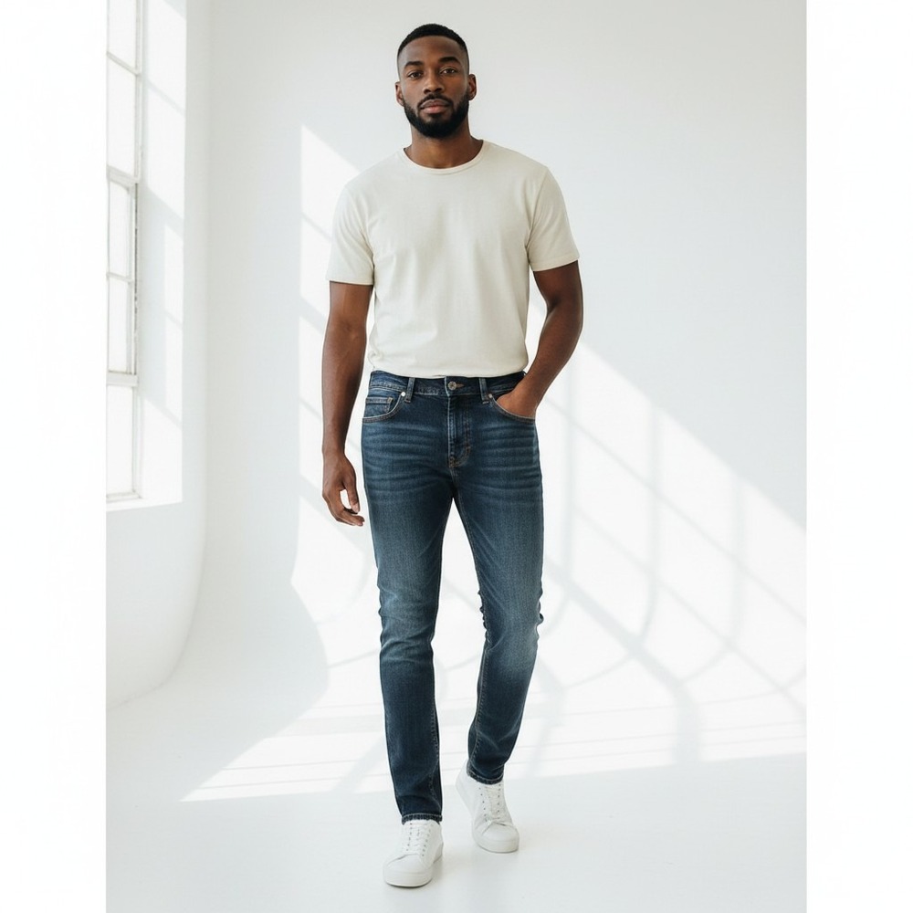 True Religion Rocco Relaxed Skinny Jeans Dark Wash Mens‎ 28 49989-00